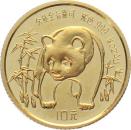 China 10 Yuan 1986 Panda - 1/10 Unze Feingold